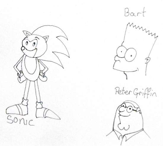 http://howtodraweasy.com/wp-content/uploads/2011/08/SonicBartPeterGriffin.jpg